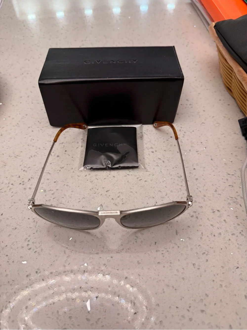 Givenchy Aviator Sunglasses with Dark Lenses